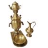 Samovar en laiton persan décoratif pour thé à charbon, 3 litres