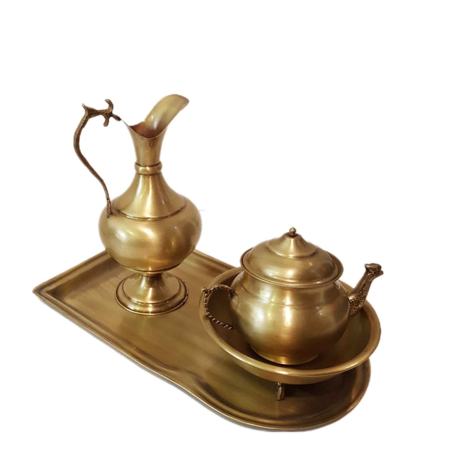 Samovar en laiton persan décoratif pour thé à charbon, 3 litres