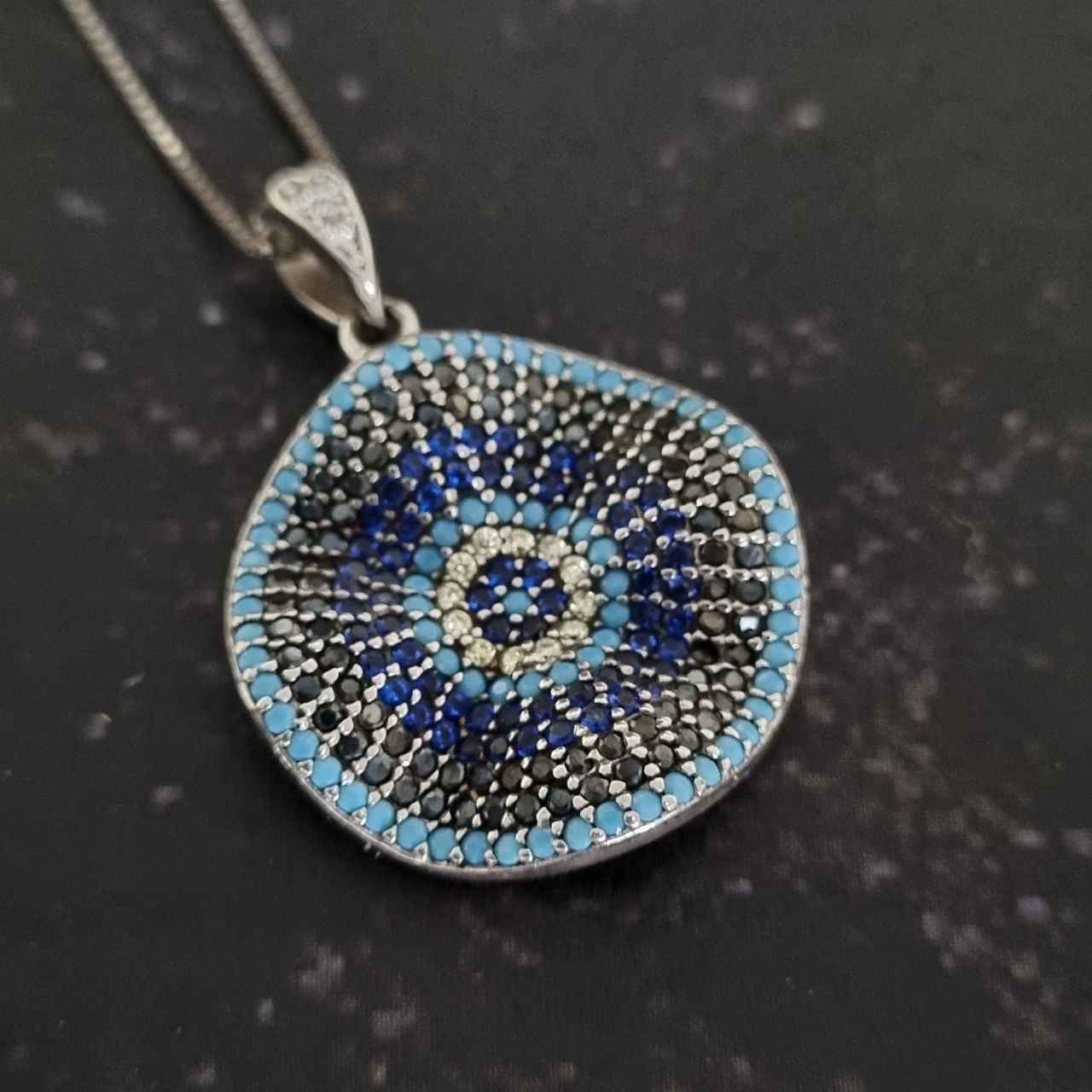 Collier en Argent Thème Œil Protecteur « Nahal »