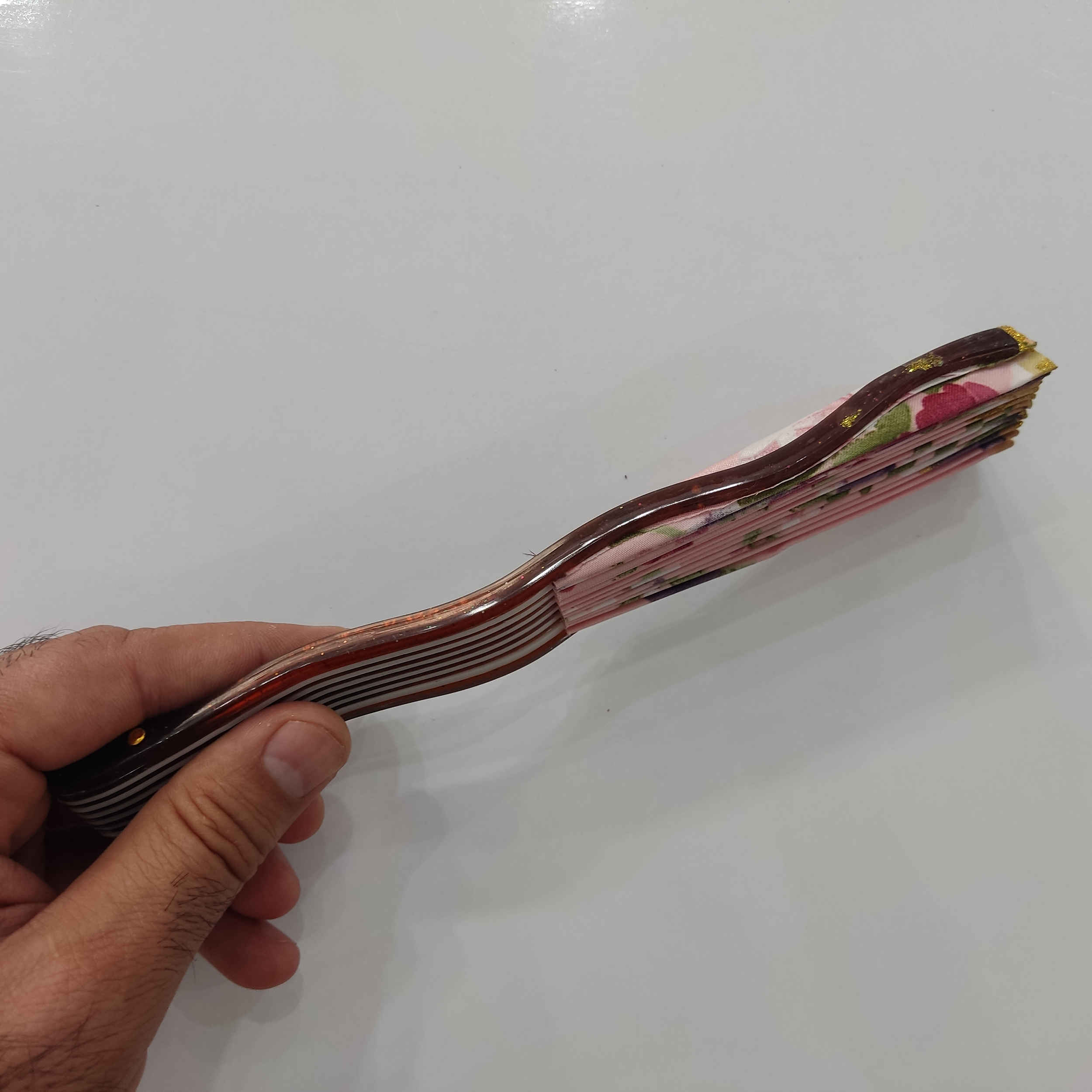 Éventail floral pliant et transportable, modèle Paradis