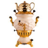 Samovar à gaz avec théière Design géométrique moderne Modèle Afrina 6 Litres