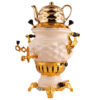 Samovar à gaz avec théière Design géométrique moderne Modèle Afrina 6 Litres