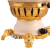 Samovar à gaz avec théière Design géométrique moderne Modèle Afrina 6 Litres