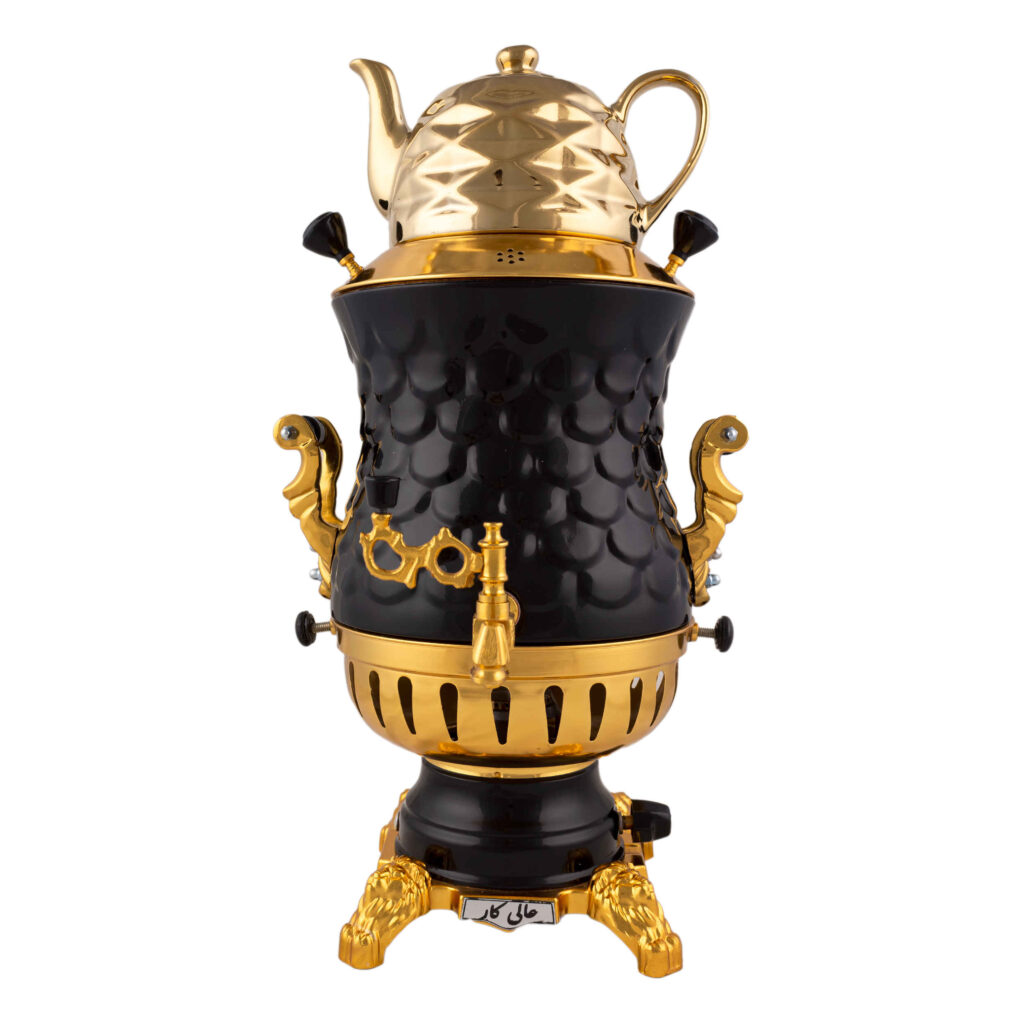 Samovar à gaz avec théière Design géométrique moderne Modèle Karen 8 Litres