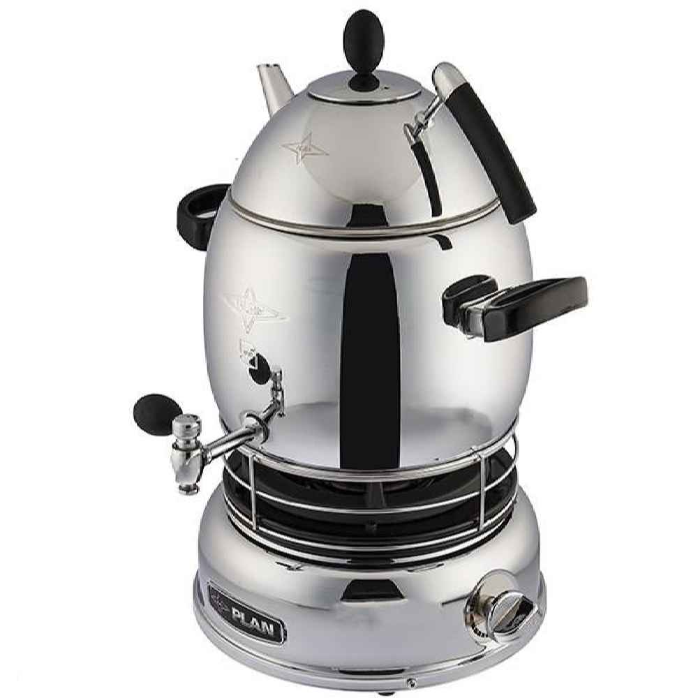 Machine à thé samovar à gaz avec théière design moderne 5 litres