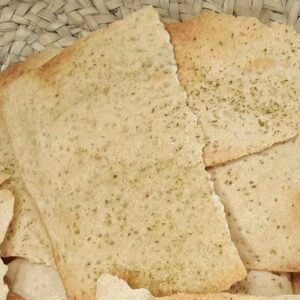 Pain séché persan – Pain persan à base de son de blé cuit à la main