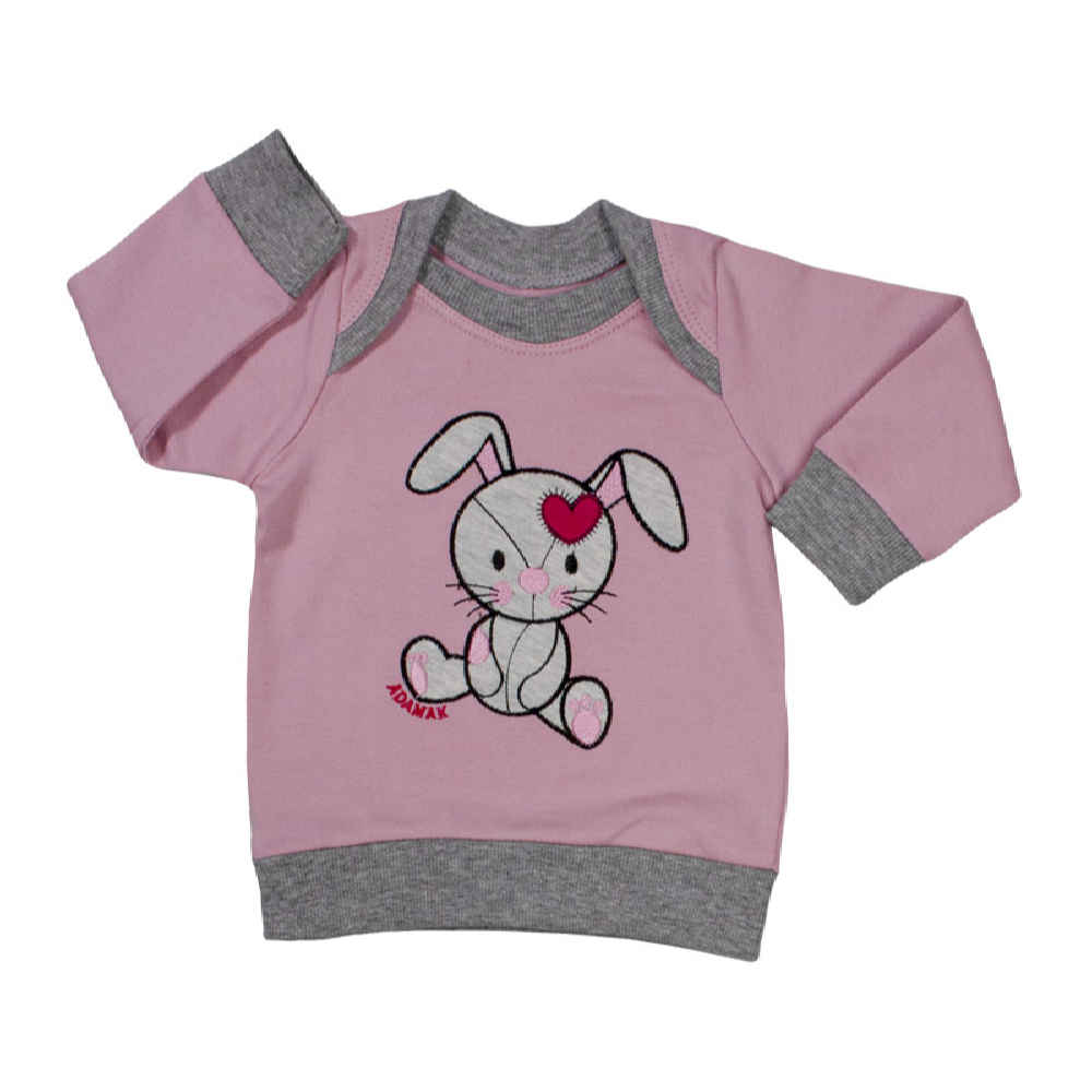 Ensemble de chemises à manches longues motif lapin modèle Girlish (3 pièces)