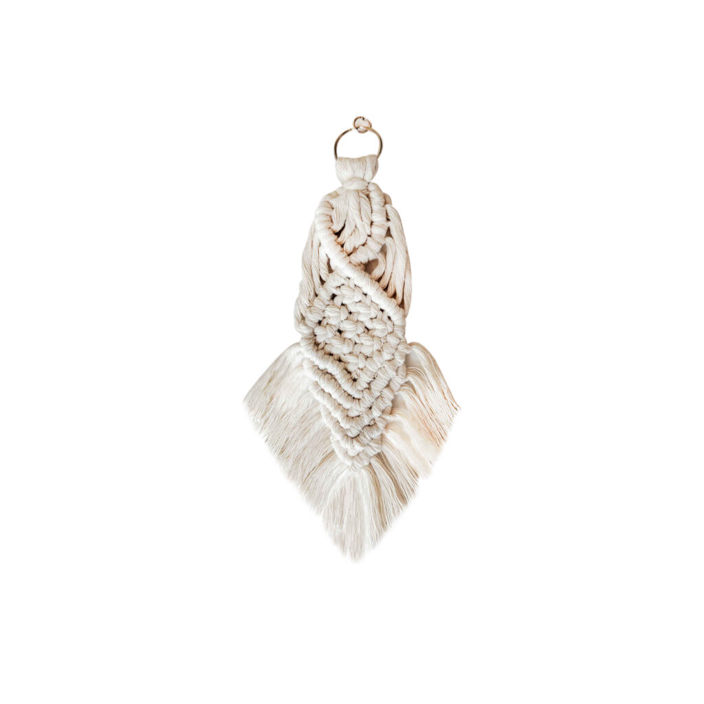 Porte-clés Macramé Persan - Cordon de coton tissé à la main