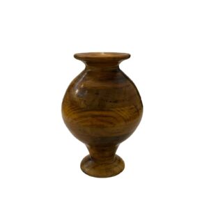Vase à bourgeons en bois fait main, en bois massif naturel, style minimaliste Laya.