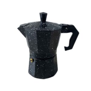 Cafetière Italienne Moka pour Espresso – Capacité 3 Tasses Noire