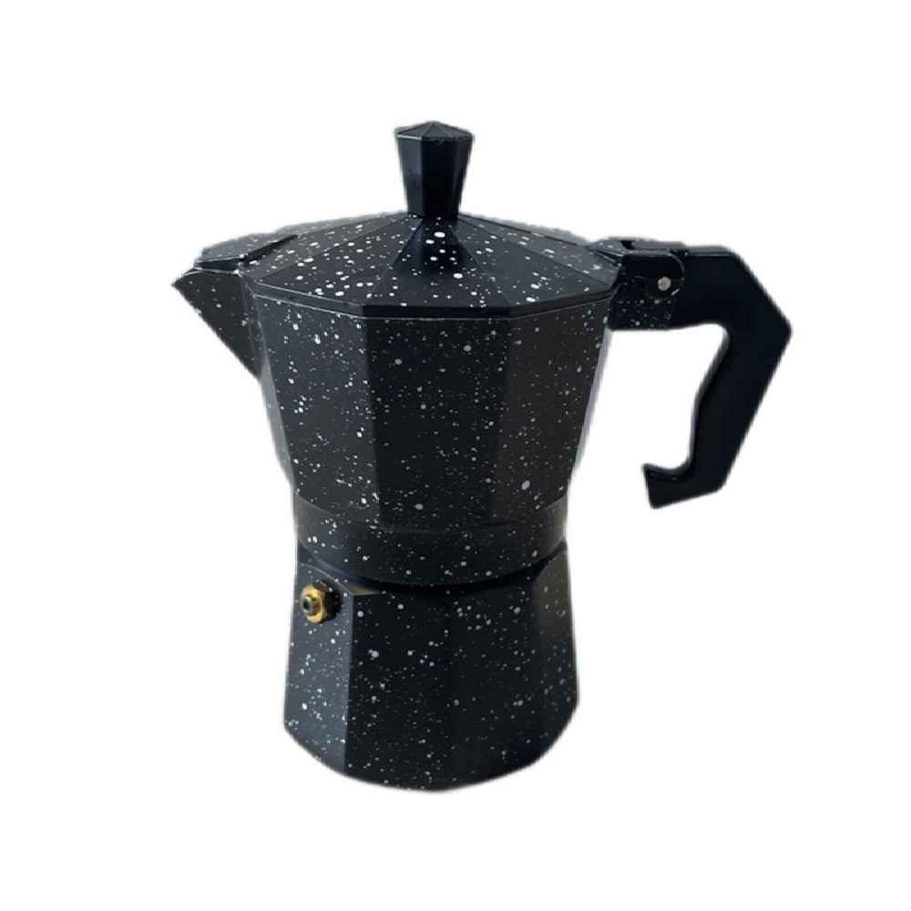 Cafetière Italienne Moka pour Espresso - Capacité 3 Tasses Noire