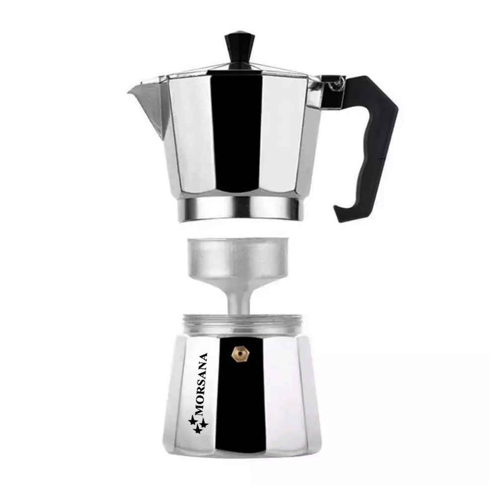 Cafetière Italienne Moka pour Espresso – Capacité 3 Tasses Morsana