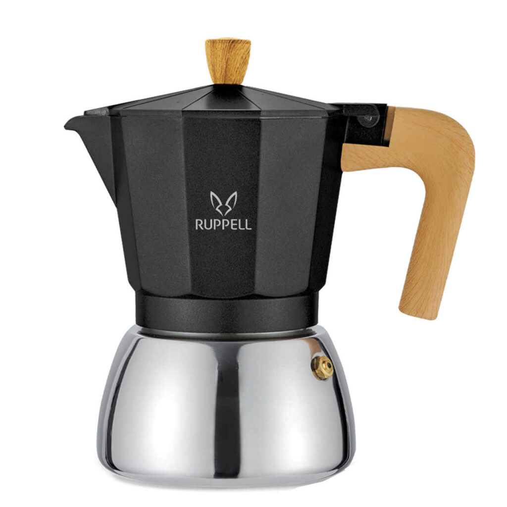 Cafetière Italienne Moka pour Espresso - Capacité 3 Tasses Ruppel