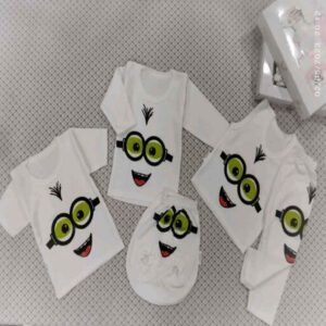 Ensemble de vêtements pour nouveau-né de 5 pièces avec motif Minions
