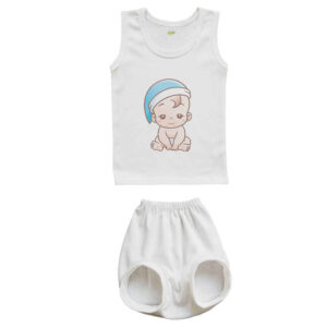 Ensemble Débardeur et Short pour Nouveau-né avec Motif Petit Garçon