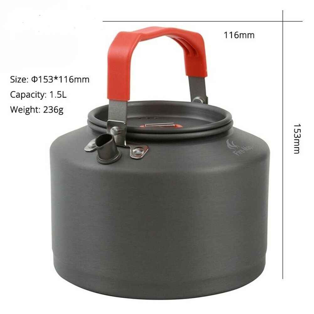 Bouilloire Légère 1,5 L pour Camping Modèle Fire-Maple – Parfaite pour les Feux de Camp