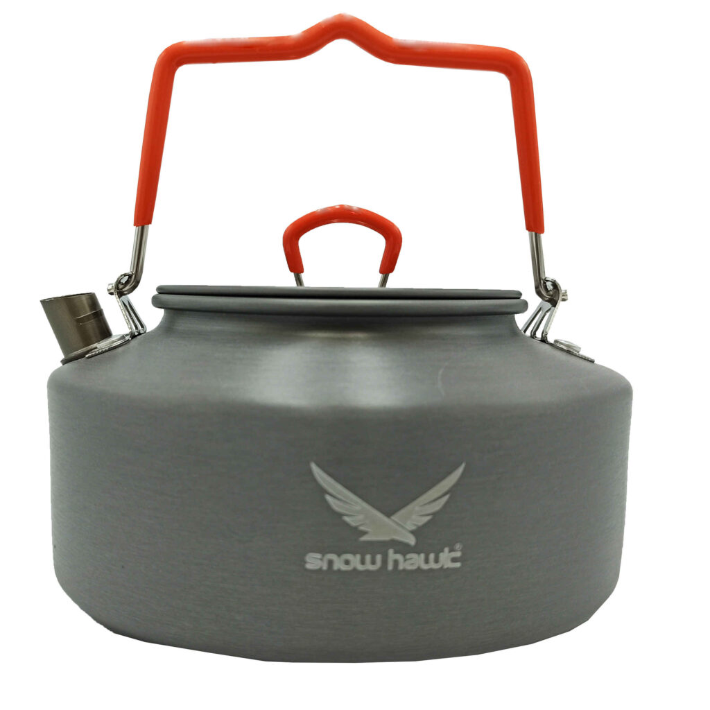 Bouilloire légère pour camping modèle Snow Hawk – Idéale pour les feux de camp