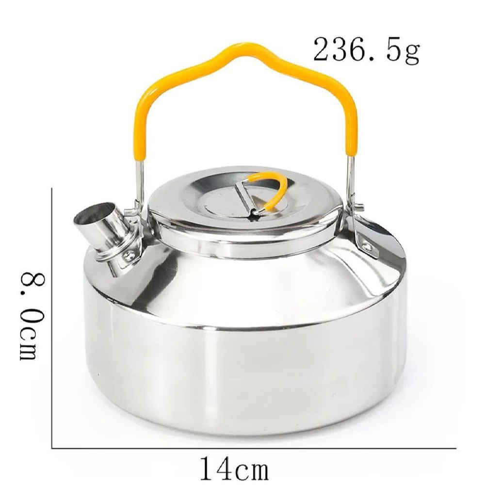 Bouilloire en Acier Légère pour Camping – Durable pour les Feux de Camp