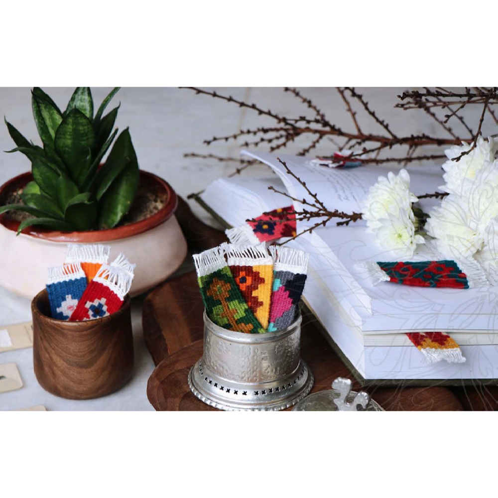 Marque-page inspiré des kilims persans – Modèle Niaz