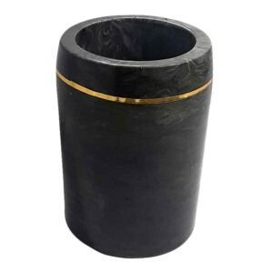 Porte-stylo en pierre pour bureau avec design marbré modèle Rasa