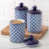 Bocal en porcelaine pour la cuisine Modèle Dames, Ensemble de 3