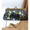 Pochette à broderie en ruban - Velours avec design Niaz