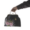 Pochette à broderie en ruban - Velours avec design Reyhan