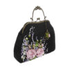 Pochette à broderie en ruban - Velours avec design Reyhan