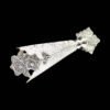 Set de 3 vases décoratifs en filigrane persan recouvert d'argent et bol