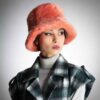 Chapeau seau en fausse fourrure pour femmes - Modèle Simple Pink