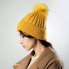 Bonnet d'hiver en tricot pour femmes - Modèle Fleur