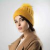 Bonnet d'hiver en tricot pour femmes - Modèle Fleur