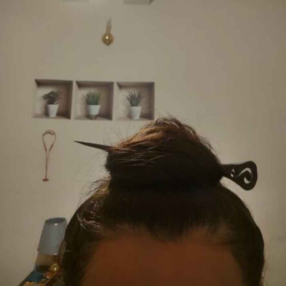 Bâtonnet de cheveux en bois fait main Design Matter S Courbé pour Femmes