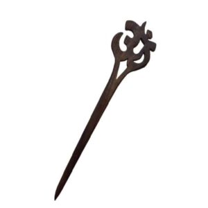 Bâtonnet de cheveux en bois fait main Design Matter Om Grande Taille