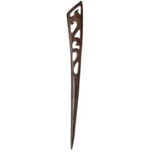 Bâtonnet de cheveux en bois fait main Design Matter Torsadé Grande Taille
