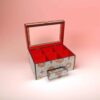 Wooden Watch Box - 2 Tiers, 6 Slots, Inspired by Persian Art
