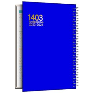Carnet de planification quotidienne du calendrier persan 1403 modèle Irana