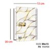Carnet de planification quotidienne du calendrier persan 1403 modèle Parniyan