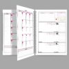 Carnet de planification quotidienne du calendrier persan 1403 modèle Parniyan