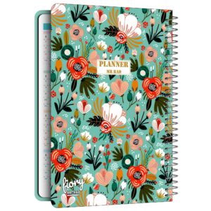 Carnet de planification quotidienne du calendrier persan 1403 modèle motif Printemps