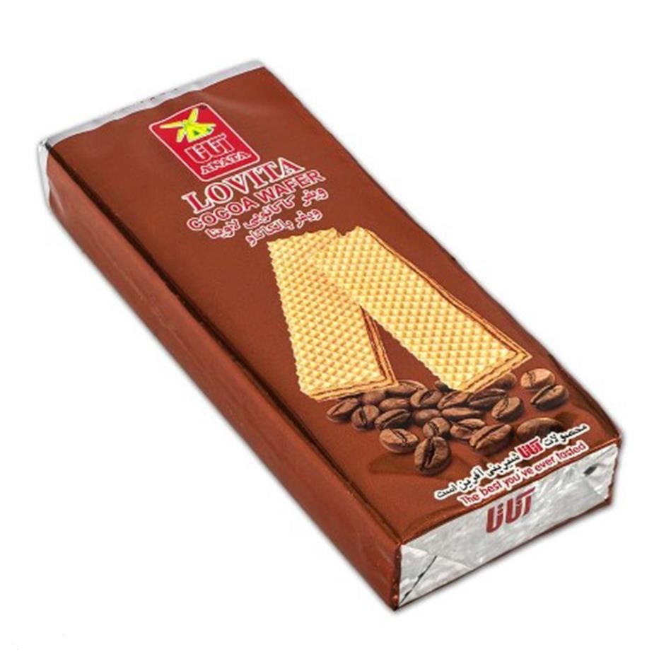 Gaufrette Iranienne au Cacao avec Crème Lovita Anata, 45 gr (x10)