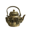 Théière en laiton persan artisanale avec design floral élégant Gang