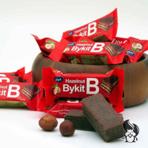 Gaufrette Bykit aux noisettes enrobée de cacao, 45 gr (x20)