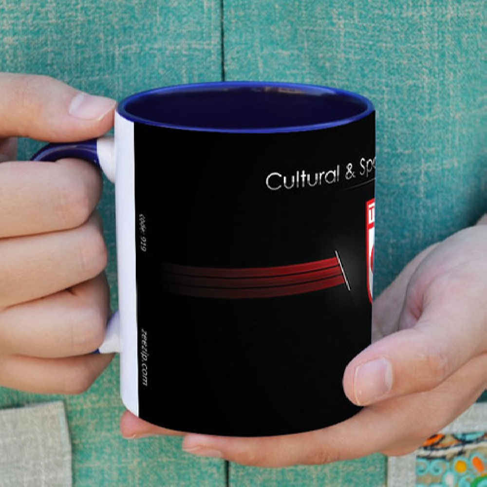 Mug de Supporter – Logo du Club de Football Tractor Noir