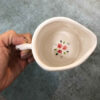 Pichet en Poterie Fait Main avec Motif Floral Modèle Mini