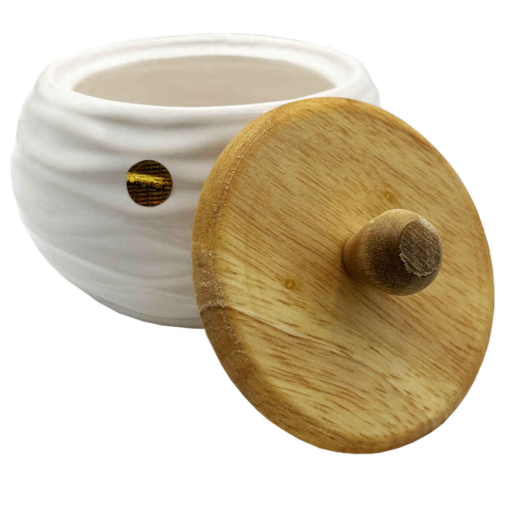 Bol à sucre en céramique avec couvercle, style artistique Almas