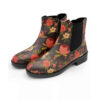 Bottines Chelsea Imprimé Graffiti – Cuir Synthétique avec Design Floral