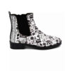 Bottines Chelsea Imprimé Graffiti – Cuir Synthétique avec Fermeture Éclair