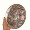 Assiette Décorative Persane en Cuivre Gravée Artistique