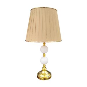 Lampe de table avec abat-jour conique en tissu – modèle Moderne